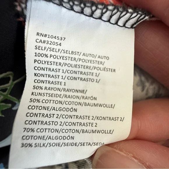 Anthropologie Tiny Lacona Popover Floral Blouse Multicolor Split Neck Boho SP - Picture 9 of 10